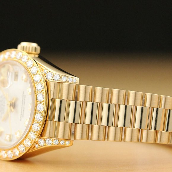 Rolex President 18k Datejust Ladies Watch w/ factory box and hang tag! - Picture 5 of 6